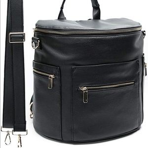 Miss Fong Black diaper bag